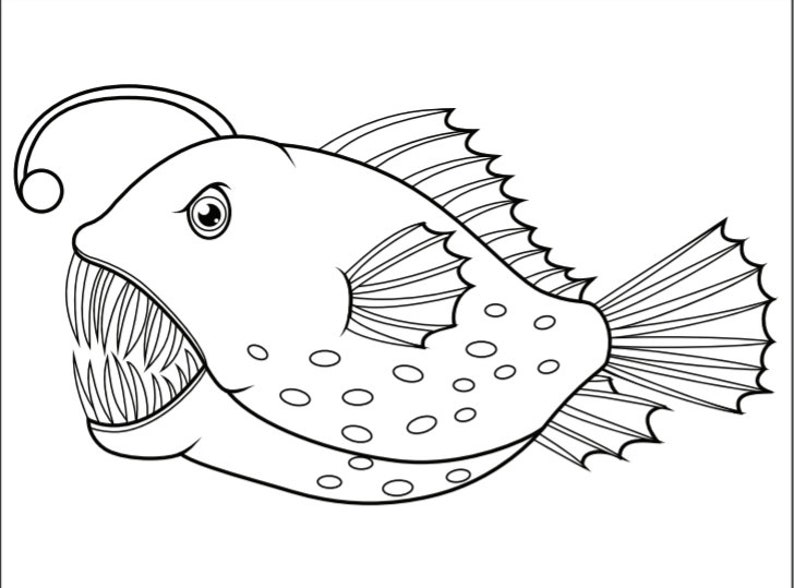 Fish Coloring Pages Fish Template 21 Printable Coloring Pages image 4