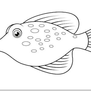 Fish Coloring Pages Fish Template 21 Printable Coloring Pages image 9