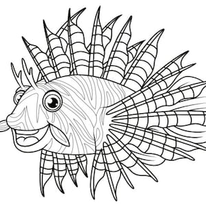 Fish Coloring Pages Fish Template 21 Printable Coloring Pages image 10