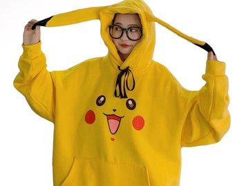 pikachu hoodie anime