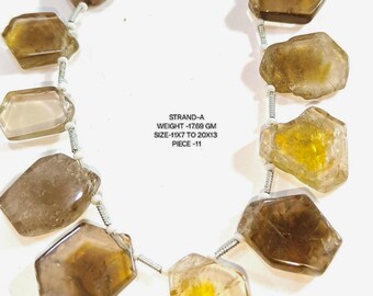 Carved Smooth Beads, Lemon Quartz Melon Shape Fancy Beads, Lemon Quartz Carving  Beads,  Lemon Quartz Gemstone