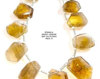 Carved Smooth Beads, Lemon Quartz Melon Shape Fancy Beads, Lemon Quartz Carving  Beads,  Lemon Quartz Gemstone