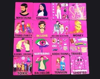 Journey of Love Oracle Deck: 60-Card Hot Pink Love Reading Tool