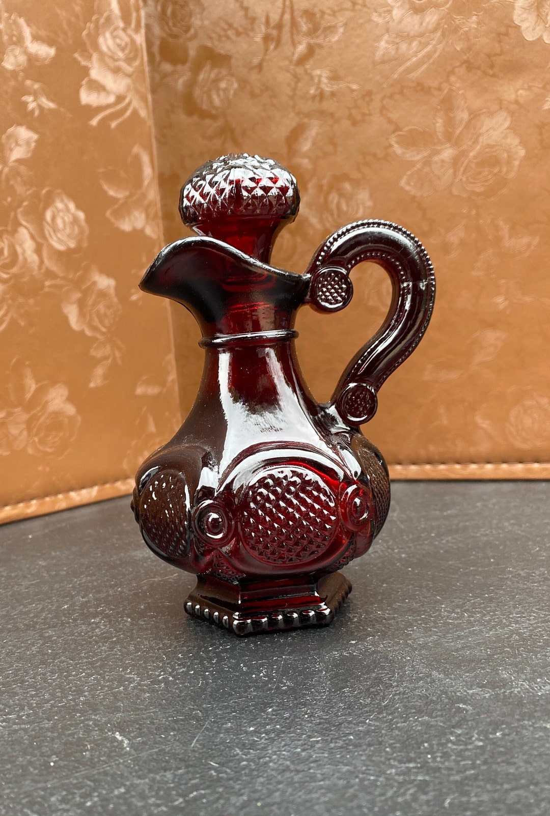 Vintage Avon 1876 Cape Cod Ruby Red Curet - Etsy