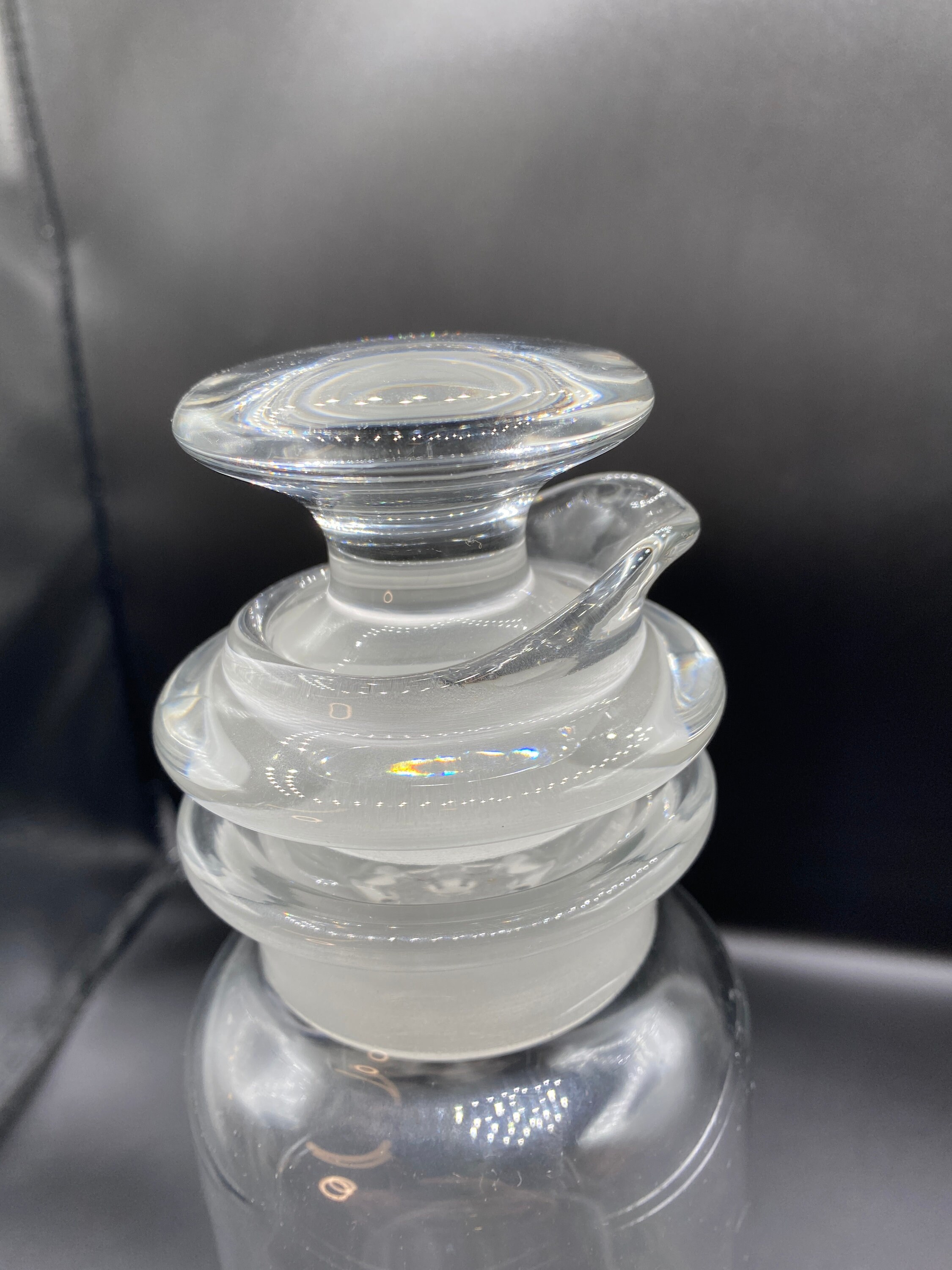 Heisey Cocktail Shaker Etched Glows Green Under Black Light Etsy