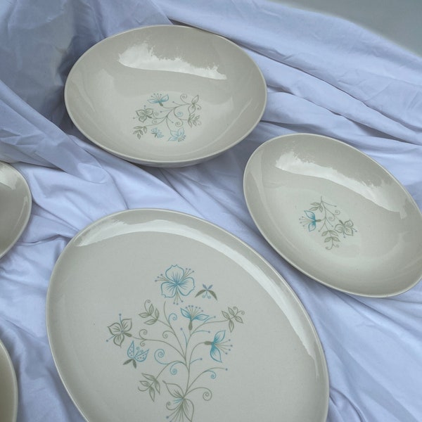 1960's Taylor, Smith & Taylor, Ever Yours, Summertime, Semi-Porcelain Serving Pieces