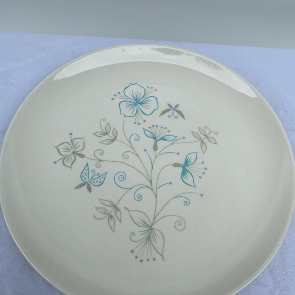 8 1/4" - 1960's Taylor, Smith & Taylor, Ever Yours, Summertime, Semi-Porcelain 8 1/4" Plate