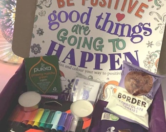The Quiet Evening Box - A Comfort Book Box with Colouring Book and Thoughtful Extras