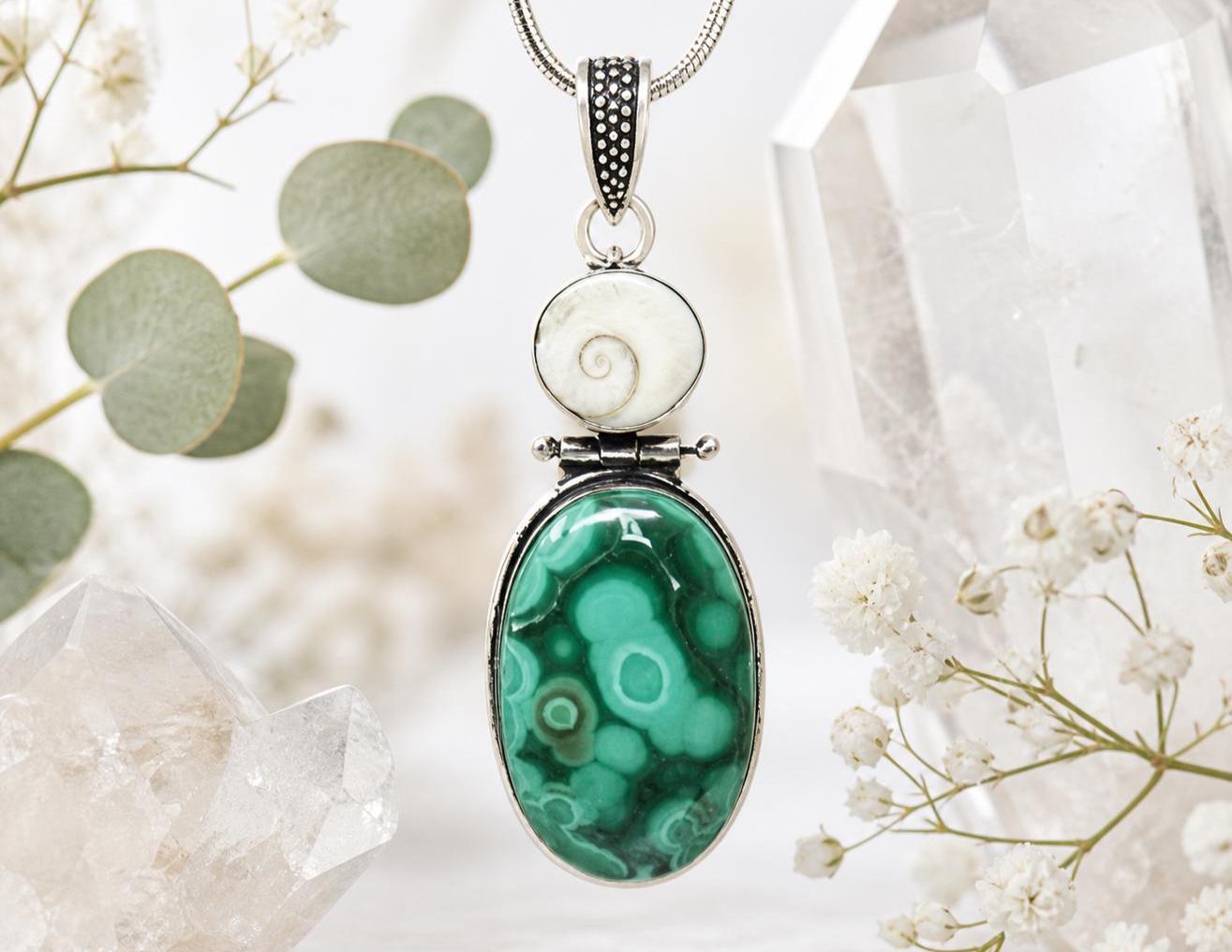 Malachite Amulet - Etsy Canada