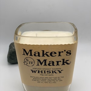 Makers Mark Upcycled Bourbon Bottle Candle