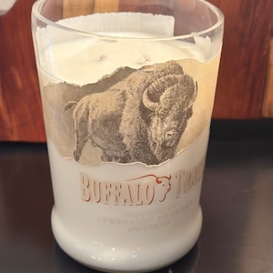 Upcycled Bourbon Bottle Candles Buffalo Trace