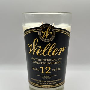 Weller 12 Upcycled Bourbon Bottle Candle