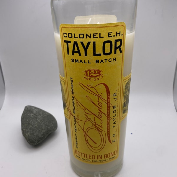 Upcycled Bourbon Bottle Candles (EH Taylor)
