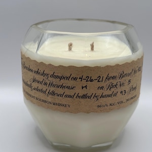 Blanton&#39;s Upcycled Bourbon Bottle Candle