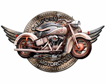 1940s Inspired Motorcycle Legendary Design, Cruiser Bike Enthusiast Svg for Shirt, Motorbike Rider Vector File, Motorcycle Cricut Silhouette