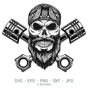 Motorcycle svg, Skull svg, Motorcycle Clipart, Motorcycle Cutting Files,