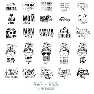 Mothers day svg mom svg Mother SVG Cut File Sublimation Design Mother's Day Funny Mom Quotes Svg Mom Shirt svgs Cut File imagen 1