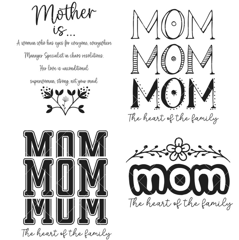 Mother SVG Mothers day svg mom svg Cut File Sublimation Design Mother's Day Funny Mom Quotes Svg Mom Shirt svgs Cut File imagen 3