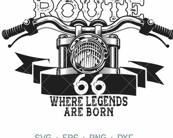 Route 66 svg | Motorcycle SVG | | Brotherhood sign | harley davidson svg | motorcycle Tshirt | Cricut & Silhouette | Brotherhood shirts