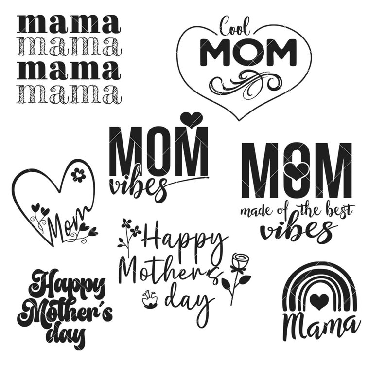 Mothers day svg mom svg Mom SVG Cut File Sublimation Design Mother's Day Funny Mom Quotes Svg Mom Shirt svgs Cut File image 2