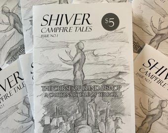 Origineel verhaal van Shiver Art-zine met erotische middenvouw genummerd en gesigneerd