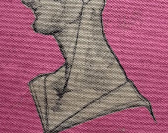 The Neckerchief original portrait study in acrylic on canvas