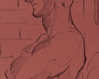 Dessin homoérotique original signé Champion In The Pink Mesh Shorts