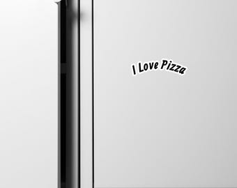 Ich liebe Pizza-Magnet