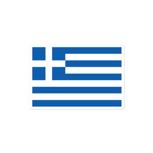 Pegatina de la bandera griega: vinilo duradero y sin burbujas