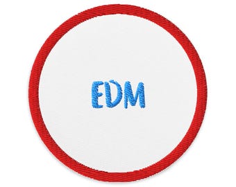 Embroidered EDM Circular Patch