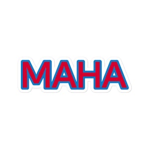 MAHA Bubble-Free Sticker