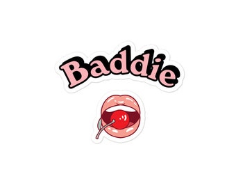Black Lips Sticker for Baddies - Vinyl - Juicy - Vinyl Sticker - Baddie ...
