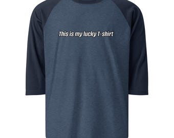 Lucky T-shirt 3/4 Ärmel Raglan T-shirt