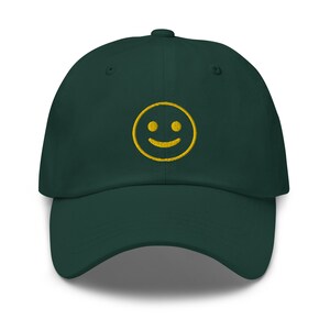 Smiley Face Emoji Embroidered Hat