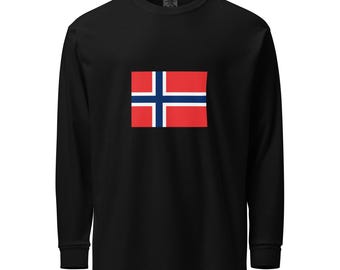 Flagge von Norwegen Langarmshirt