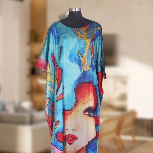 Caftan en pure soie caftan grande taille pleine longueur plage porter caftan robe de mariée caftan caftan soie tenue de soirée caftans en soie