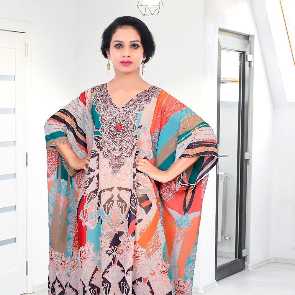 Caftan Petite Modest Kaftan Maxi Dress 