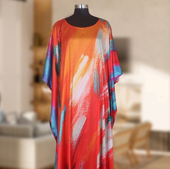 Kaftan Kaftan Satin Kaftan Seide Kaftan Geschenk für sie Etsy.de