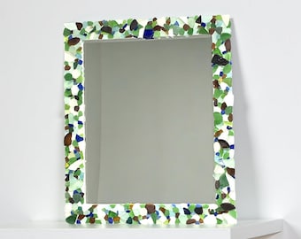 Lake Erie Beach Glass Mirror