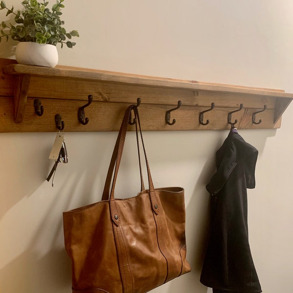 Coat Rack With Shelf Etsy