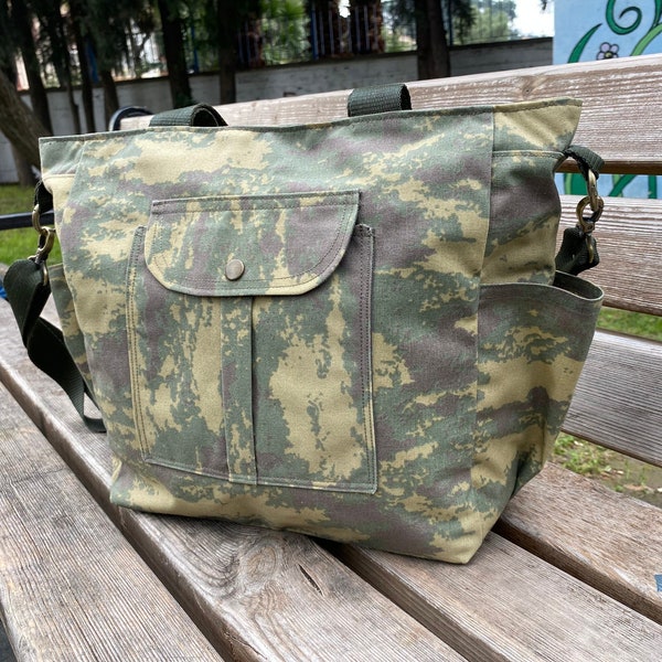 Militärtasche mit verstellbarem Riemen – stilvoll und funktional