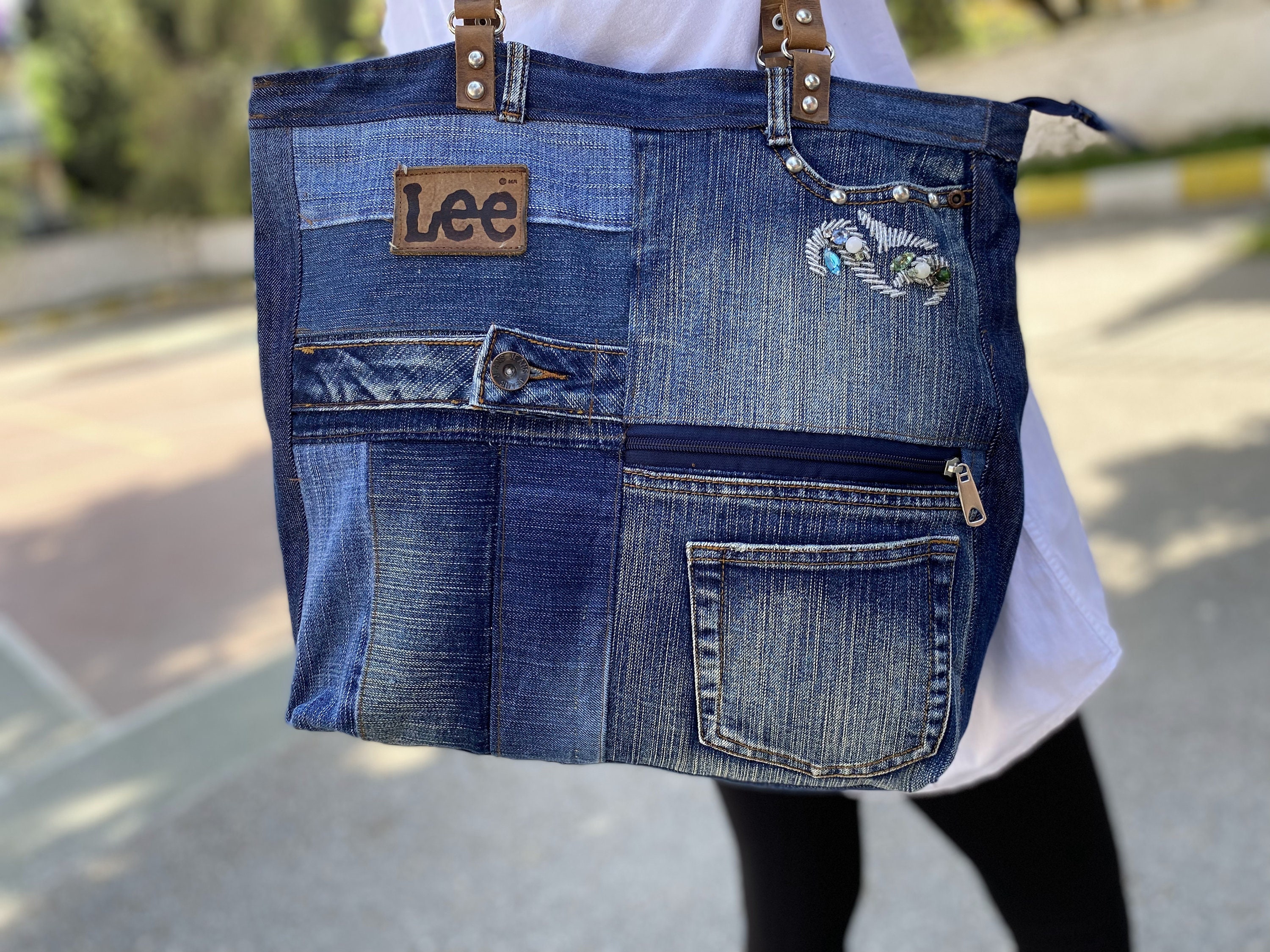Large Denim Jeans Purse and Shoulder Bags Unique Gifts for Etsy