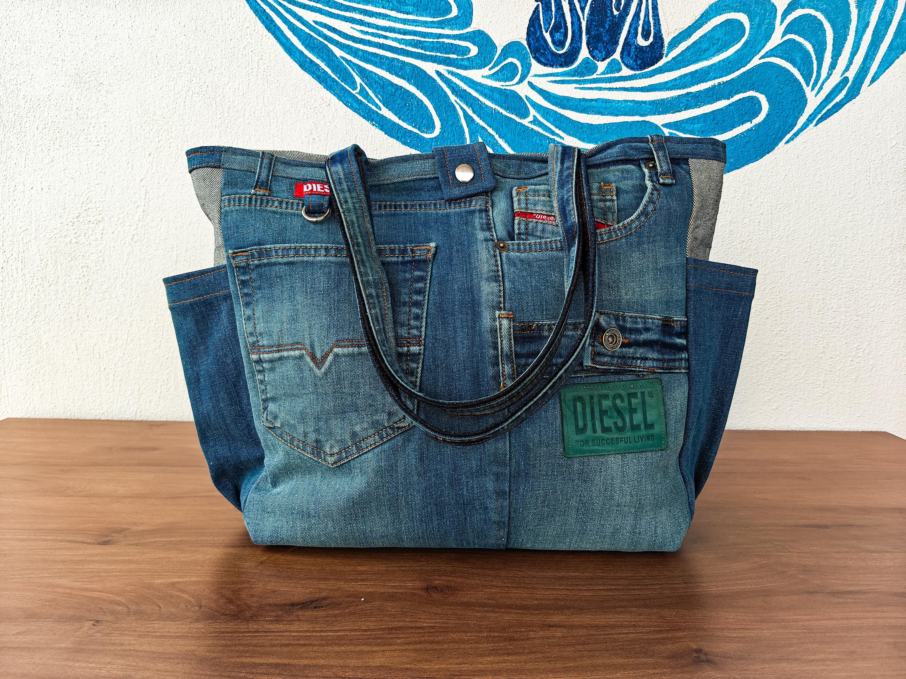 Diesel Jeans Bag - Etsy Diesel Jeans Bag - Etsy