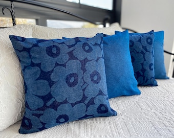 Handmade Denim Pillow – Upcycled Elegance for Sustainable Living