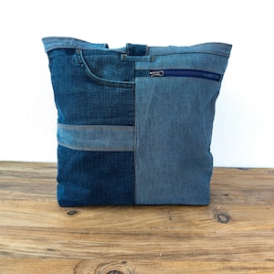 Wrangler Purse, Upcycled Jeans Umhängetasche, Geschenke aus recycelten Jeanstaschen Bild 5