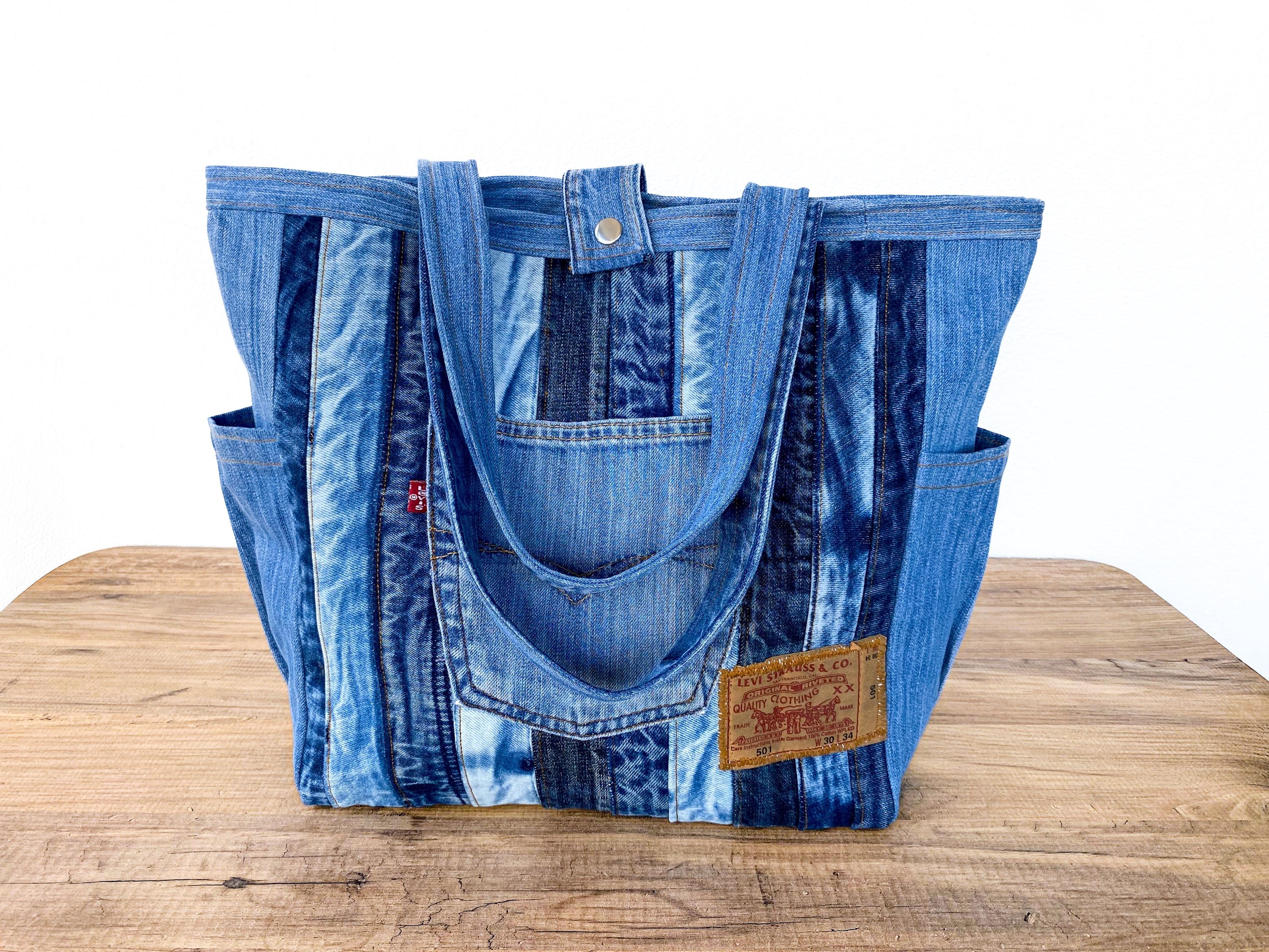Levis Tote Bag: the Ultimate Upcycled Denim Shoulder Bag - Etsy