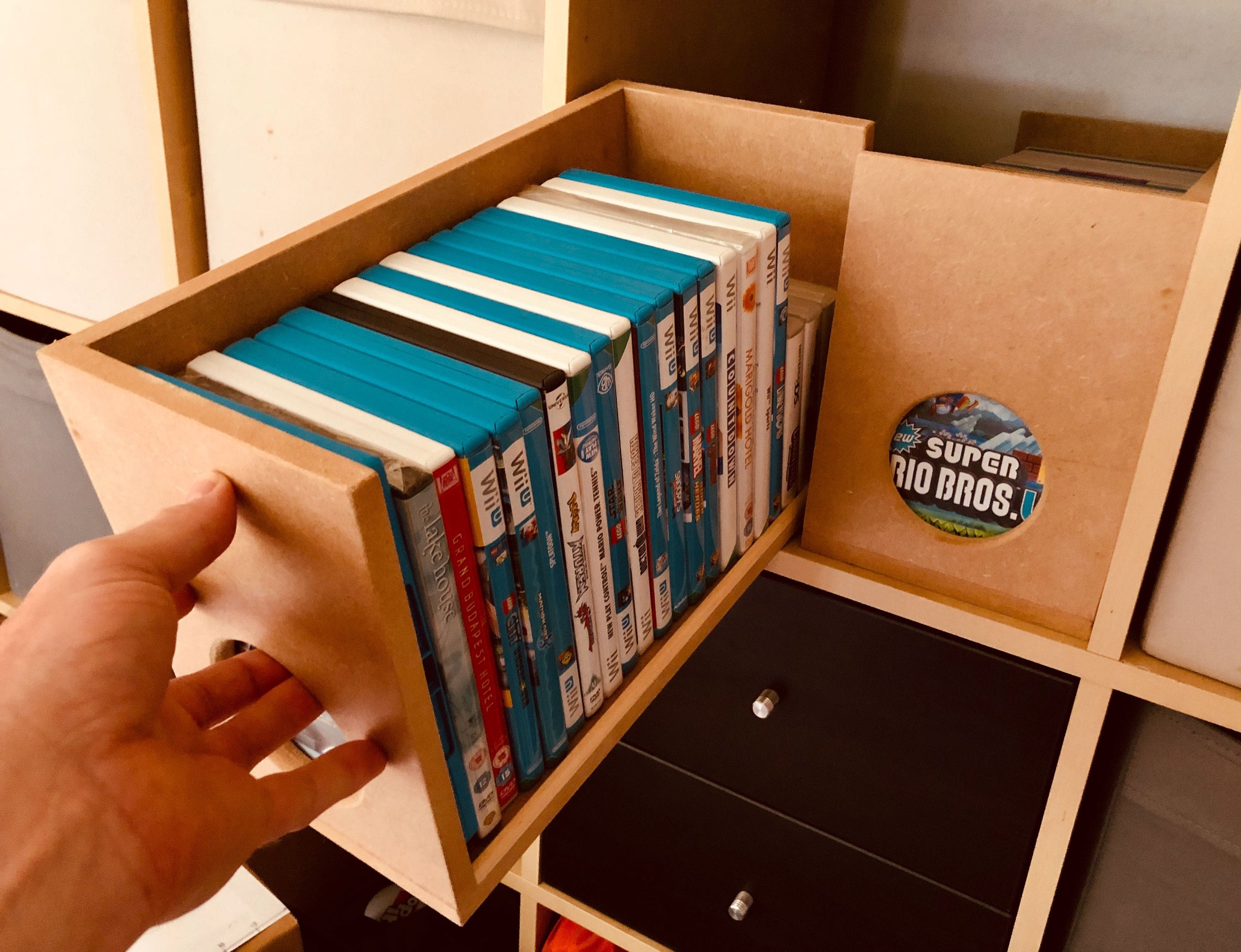 DVD / Game Storage Box - Holds 22 - to Fit Ikea Kallax/expedit