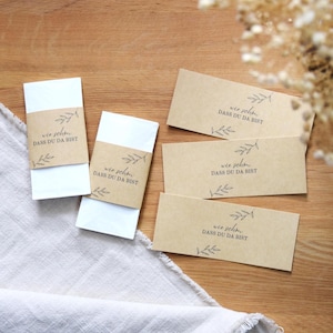 Per lacrime di gioia banderuola | Per lacrime di gioia fai da te | Fascetta di carta kraft marrone | che bello che tu sia qui | regalo di nozze