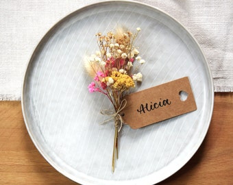 Place cards set of 10 kraft paper | Name tags wedding | Place cards baptism | Place cards customizable | Place card set