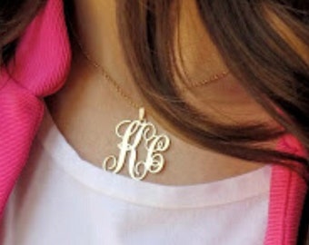 Large Monogram Necklace